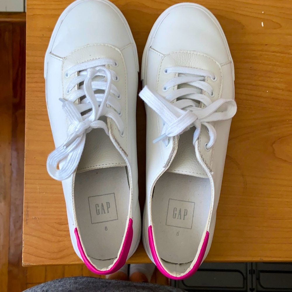 White sneakers from Gap